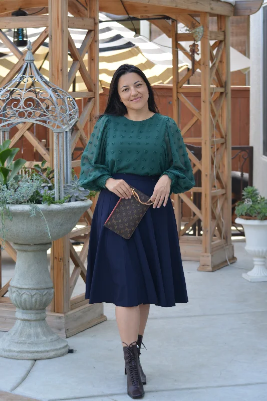 Jay Navy Skirt