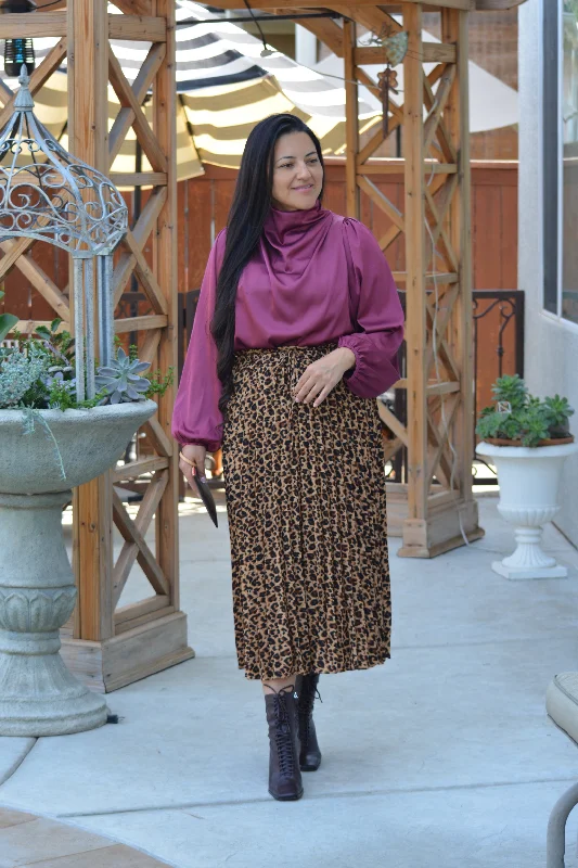 Skya Leopard Skirt