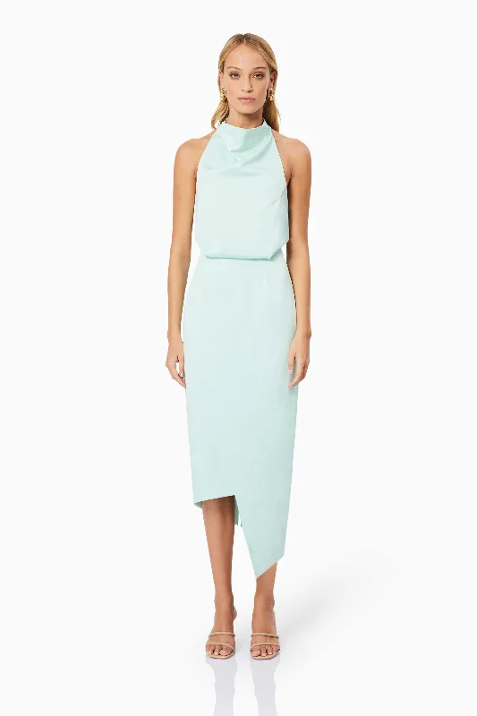 Aria Midi Cocktail Dress in Green