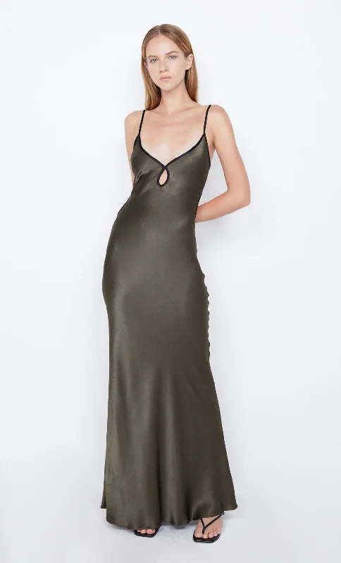 CEDAR CITY MAXI DRESS - DARK WILLOW/BLACK