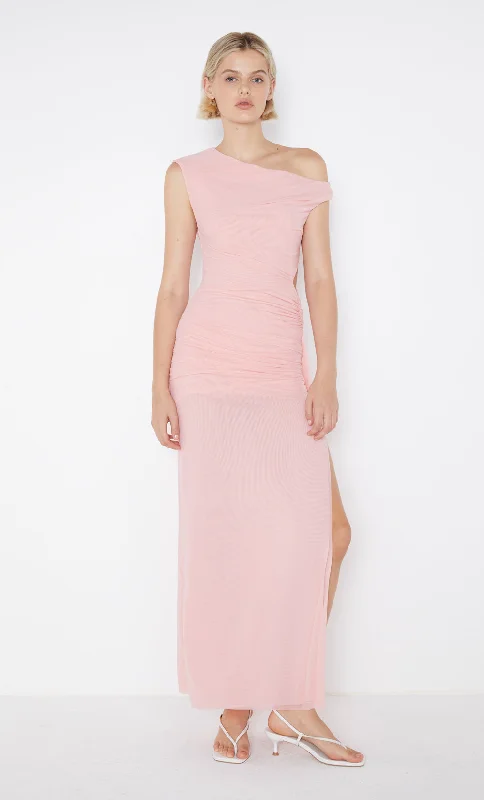 VICTORIA ASYM DRESS - PINK