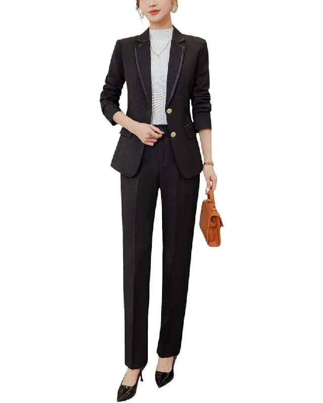 Bossy Chic 2pc Blazer & Pant Set