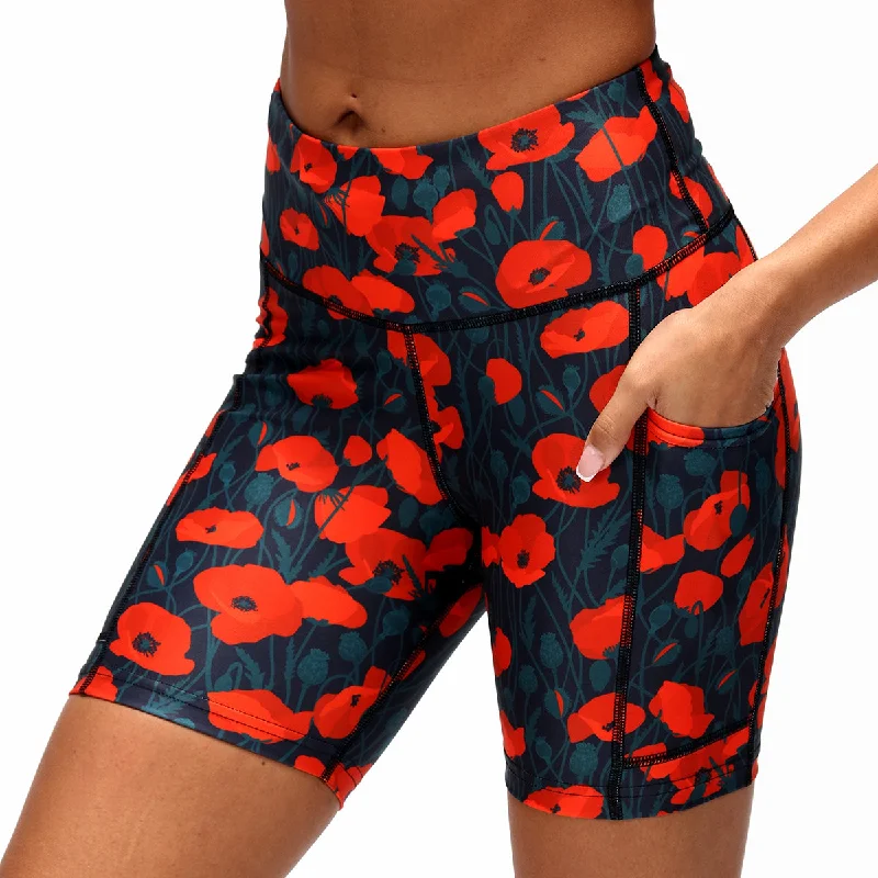 Poppy Field Running Shorts