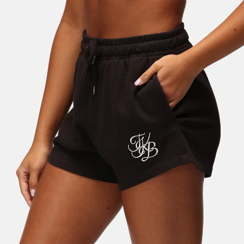 TKB Black Ladies Terry Shorts