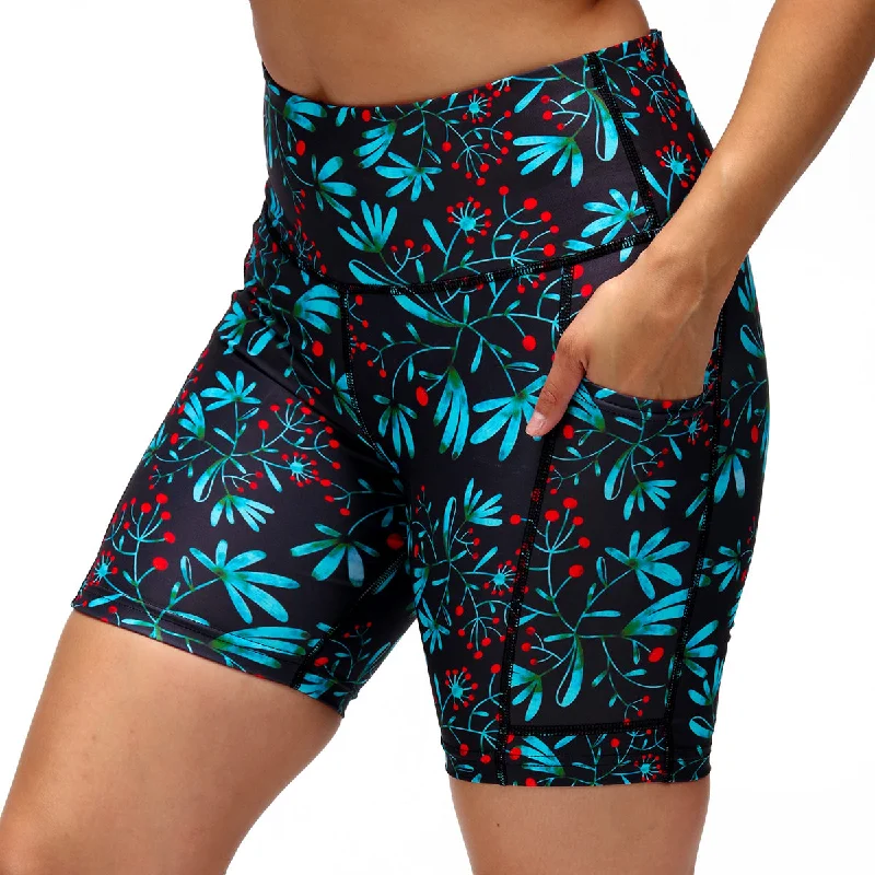 Winter Berries  Running Shorts